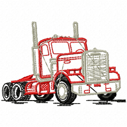 Truck Embroidery Design 11 Truck Embroidery Design 11
